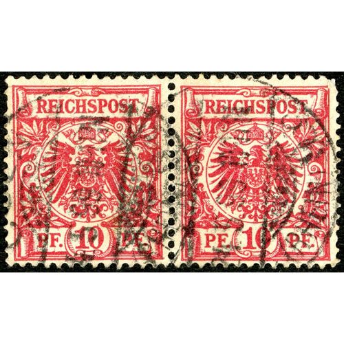 Deux Timbres Oblitérés Reichspost , 10 Pf