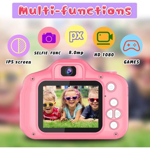 Mini Caméra Jouets Pour 3 4 5 6 7 8 9 10 11 12 Ans Garçons/Filles, Appareil  Photo Numérique Cadeaux De Noël D'anniversaire Festival Pour Enfants,  Appareil Photo Selfie Pour Enfants, Carte SD 32 Go - Temu France