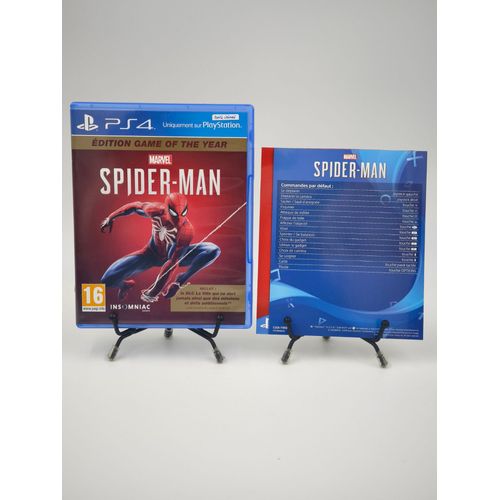 Jeu Playstation 4 Marvel Spider-Man Édition Game Of The Year (Goty) En Boite, Complet (Boite Légèrement Abîmée)
