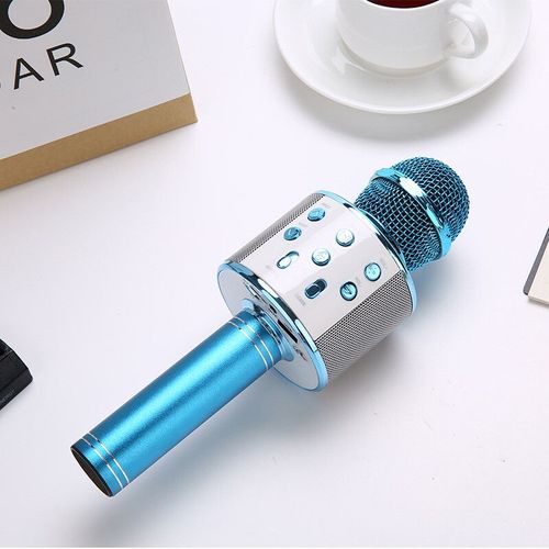 Microphone Bluetooth sans fil avec lumières LED pour enfants,chant 5 en 1,micro portable,haut-parleur,cadeaux pour [C102457237]