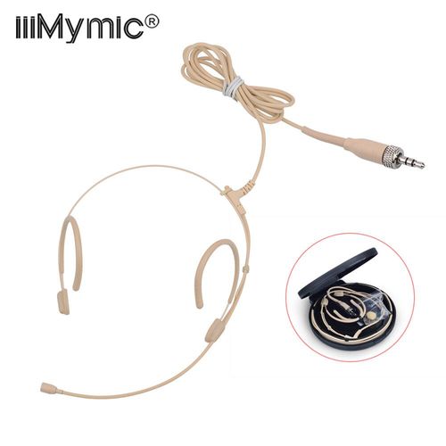 Microphone à condensateur pour Sennheiser,casque d'écoute,3.5mm,Jack TRS,avec câble épais,Version améliorée[E858461733]