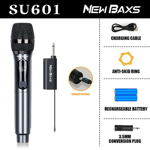 Microphone sans fil karaoké,VHF dynamique,déterminer le micro professionnel pour chanter,fête,discours,église,club- SU601[B9217]