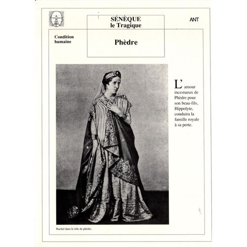 Fiche Lecture / Littérature Sénèque Le Tragique Phèdre