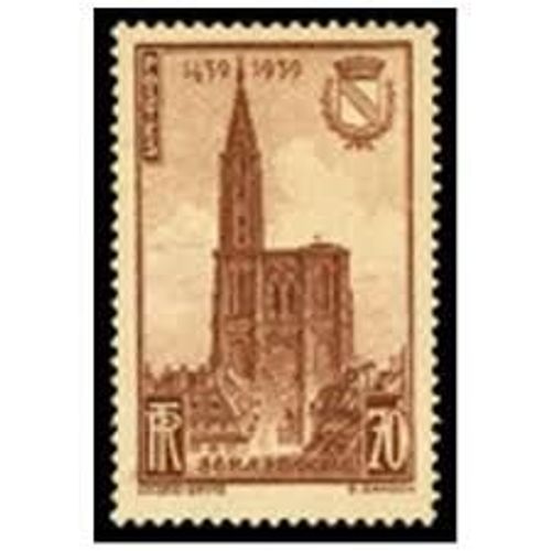 5ème Centenaire De L'achèvement De La Flèche De La Cathédrale De Strasbourg Année 1939 N° 443 Yvert Et Tellier Luxe