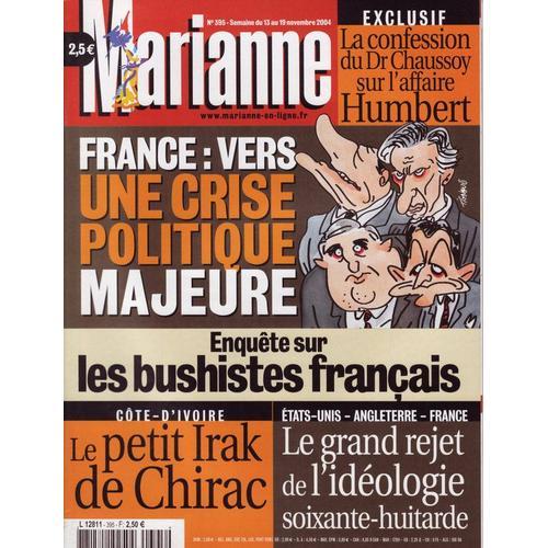 Marianne N° 395 : France:Vers Une Crise Politique Majeure