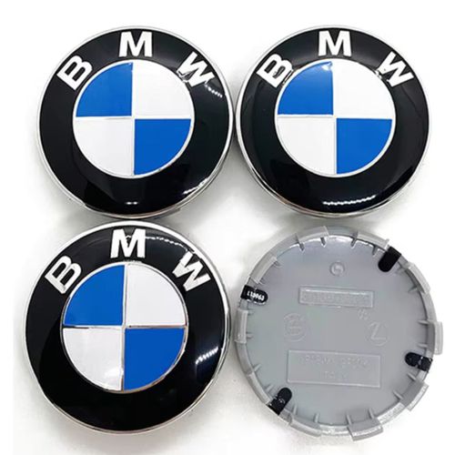 X4 Cache Moyeu Logo Bmw 68mm Centre De Roue Emblème Sur Jante Qualité Premium Bleu Et Blanc