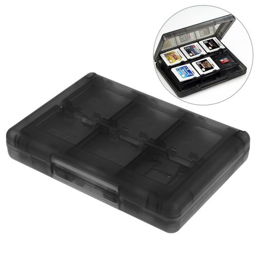 Étui Pour Cartes De Jeu 28 En 1,Compatible Avec Nintendo 3ds/3ds/Dsi/Dsi Xl/Dsi Ll/Ds/Ds Lite,Boîte De Rangement Pour Cartouches - Type Black