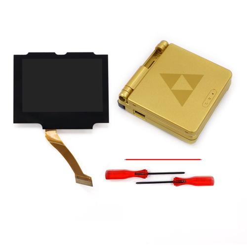 Kit De Pour Écran Lcd Regional V5 Ips Gba Sp,Rétro-4.2,Pour Game Boy Advance Sp No Need,Coque En T Toxique - Type Gold Zelda