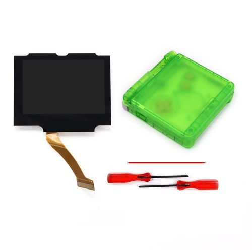 Kit De Pour Écran Lcd Regional V5 Ips Gba Sp,Rétro-4.2,Pour Game Boy Advance Sp No Need,Coque En T Toxique - Type Clear Green