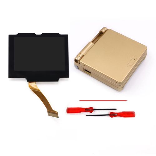 Kit De Pour Écran Lcd Regional V5 Ips Gba Sp,Rétro-4.2,Pour Game Boy Advance Sp No Need,Coque En T Toxique - Type Gold