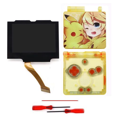 Kit De Pour Écran Lcd Regional V5 Ips Gba Sp,Rétro-4.2,Pour Game Boy Advance Sp No Need,Coque En T Toxique - Type Pattern 6 #B