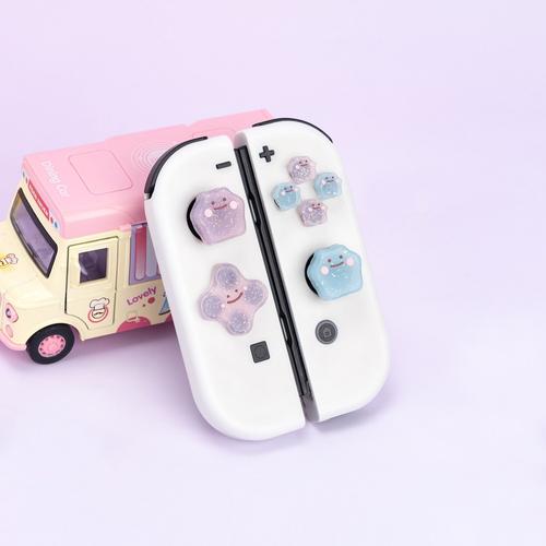 Abxy-Bouton De Direction Croisée D-Sub,Autocollant De Clé,Joystick,Thumb Stick,Grip Cap Cover,Nintendo Switch,Oled Ns Joy-Con Skin Case - Type Silicone Soft #E