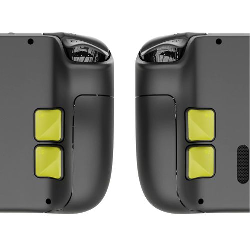 Skull & Co.-Kit De Protection Pour Steam Deck,Ensemble D'amélioration Des Boutons Arrière - Type Neon Yellow