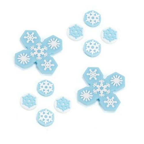 Abxy-Bouton De Direction Croisée D-Sub,Autocollant De Clé,Joystick,Thumb Stick,Grip Cap Cover,Nintendo Switch,Oled Ns Joy-Con Skin Case - Type Snowflake