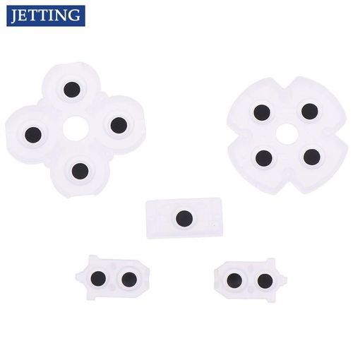 Coussinets en caoutchouc pour manette Sony 4,boutons en silicone conducteur,pièces de rechange de jeu