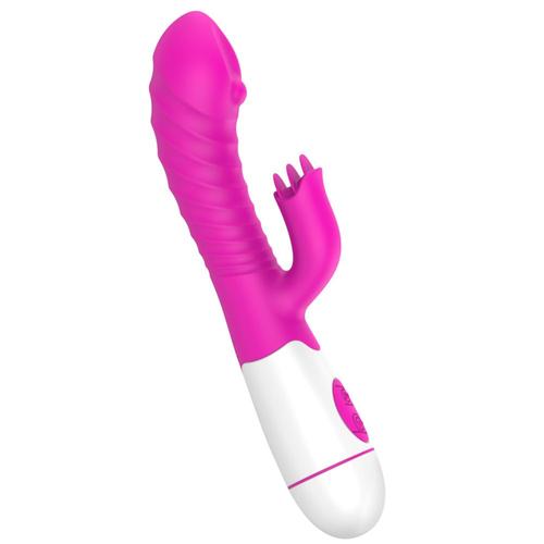 19cm Rabbit Vibrators For Women Clitoris Licks Vaginal G-Spot Stimulator Anal Plug Dildo Female Masturbator Erotic Sex Toys Shop