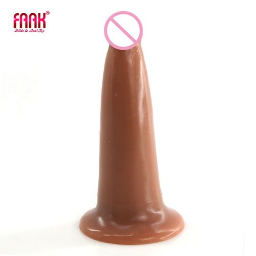 Godemiché Anal En Silicone Pour Homme, Jouet Sexuel Doux Avec Ventouse, Godemiché À Circonférence Épaisse En Forme De Champignon, Double Couche
