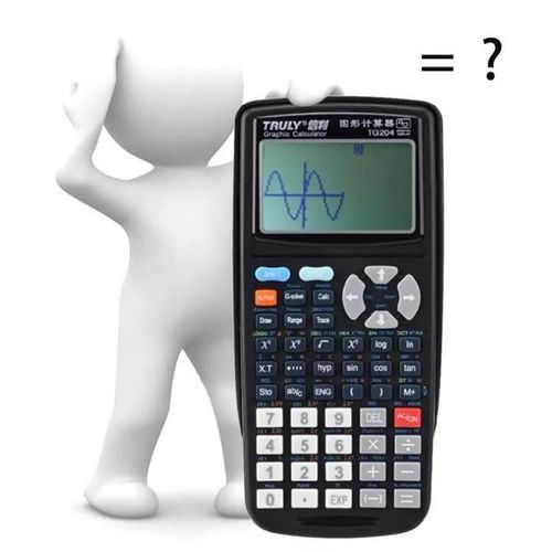 Getek TG204 Calculatrice graphique d\étudiants de taille portable pour l\enseignement graphiqueNoir
