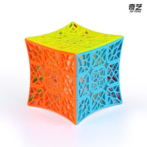 Qiyi-Cube Magique Anti-Stress,Jouet En Forme De Dakota Ide,Avion Concave,Sans Autocollant,Qiyi Dna 3x3x3 Pyraminx Fidget - Type Dna Concave 3x3