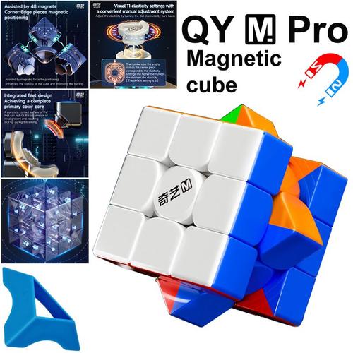 Qiyi-Cube Magique De Vitesse Professionnel Spécial Pour Enfants,Modules Pyraminx,Miroir Wb,Sq1,3x3x3,3x3,2x2,4x4,5x5 - Type Magnetic 3x3x3 Mpro #A