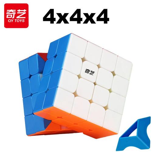 Qiyi-Cube Magique De Vitesse Professionnel Spécial Pour Enfants,Modules Pyraminx,Miroir Wb,Sq1,3x3x3,3x3,2x2,4x4,5x5 - Type 4x4x4 Stickerless