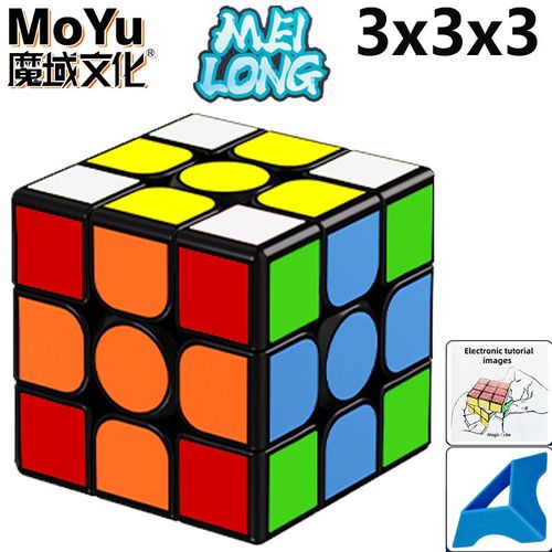 Moyu Meilong Series Magic Cube Pour Enfants,3x3,2x2,4x4,5x5,Professionnel,Spécial,Vitesse,Puzzle,Jouet, - Type 3x3x3 Sticker #D