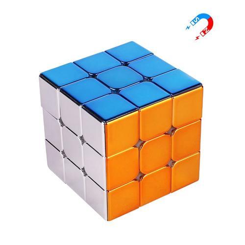 Gengso-Cube Magique Plaqué De Vitesse,Magnétique Lisse Sans Autocollant,Jouets,2x2,3x3 - Type 3x3-Magnet