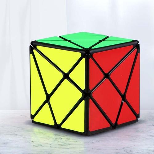 Qiyi-Cube Magique En Forme De Dakota Ide En Cuir Chevelu D'érable,Autocollant Noir,Sq1 Twisted Alien,2x2,3x3,5 Tours Inclinés, - Type Transformers Black