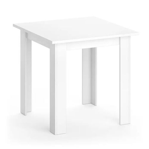 Vicco Table De Salle À Manger Karlos, Blanc, 80 X 80 Cm