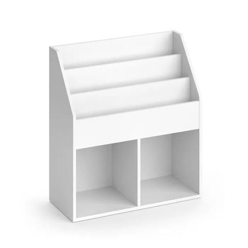 Vicco Bibliothèque Enfant Luigi, Blanc, 72 X 79 Cm Sans Boîtes Pliantes