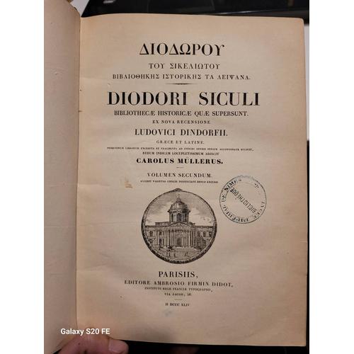 Diodori Siculi Tome 2 ... Carolus Mullerus