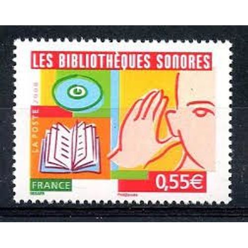 Les Bibliothèques Sonores Année 2008 N° 4160 Yvert Et Tellier Luxe