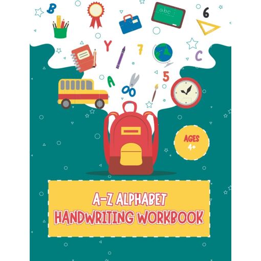 A-Z Alphabet Handwriting Workbook for Kids: Pencil Control Tracing ...