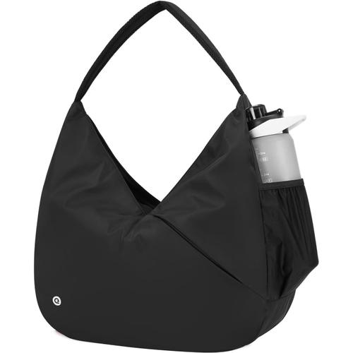 Sac De Sport Pour Femmes - Sac De Voyage Avec Support Caché Pour Tapis De Yoga Et Compartiment À Chaussures, Sac De Transport Pour L'entraînement, La Danse, Avec Compartiment Humide(Noir)