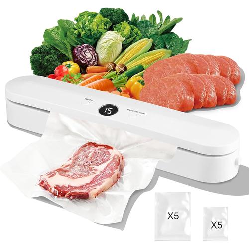 Machine D'Étanchéité Sous Vide,Machine Sous Vide Alimentaire,Appareil De Mise Sous Vide La Cuisine Et La Conservation,Machine Sous Vide Pour Aliments Automatique Pour Aliments,Viandes,Légumes,Fruits