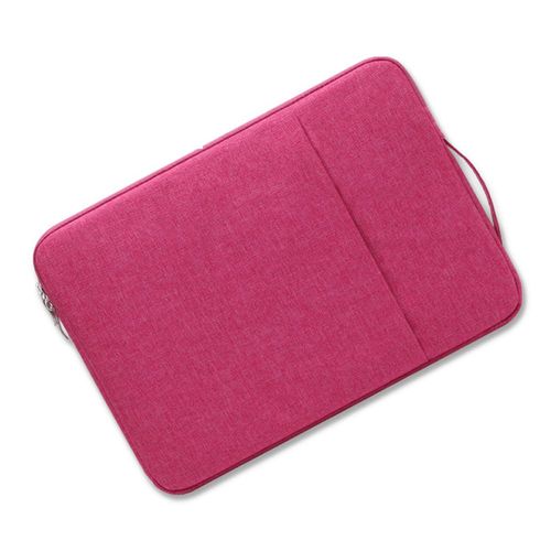 Sacoche étanche pour ordinateur portable,housse en tissu,accessoires pour MacPleAir Pro 2020 2021,11 pouces,14 - Rose Red-12 inch