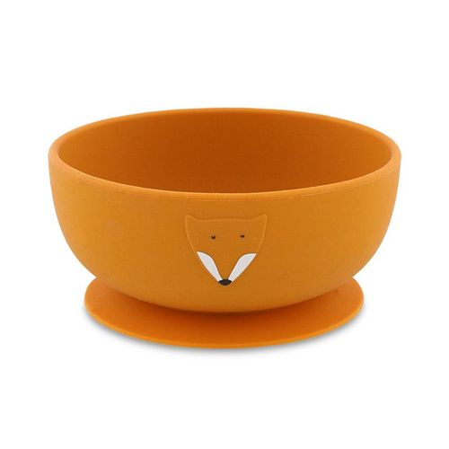 Bol En Silicone Avec Ventouse Mr. Fox - Orange