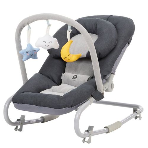 Transat Pliable Avec Arche Comfy Gris - Gris