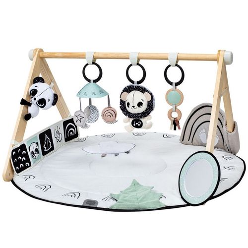 Tapis D'Éveil Luxe Gymini Avec Arche En Bois Black&white - Noir