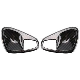 Autocollant De Garniture De Garniture De Couvercle De Cuvette De Poignée De Porte Intérieure De Voiture Pour Smart 451 Fortwo 2010-2014 Accessoires, Carbone Fi