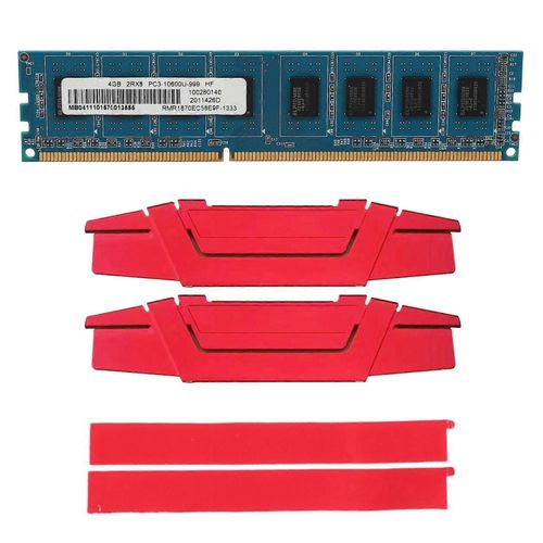 DDR3 4GB Desktop Mémoire Ram+Gilet de refroidissement 1333 MHz PC3-10600U 240Pins DIMM Ram Haute Performance pour