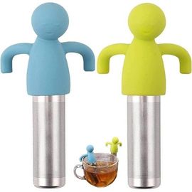 2 Pièces Pince à Thé Pour Thé En Vrac Boule A Thé Avec Long Manche Infuseur A The En Acier Inoxydable Filtre A The Pour Epices Sucre Farine Poudre 1 Demi Trou 1 Trou Complet 92150377