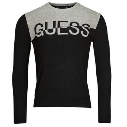 Pull Guess Alex Ls Cn Logo Sweater Noir