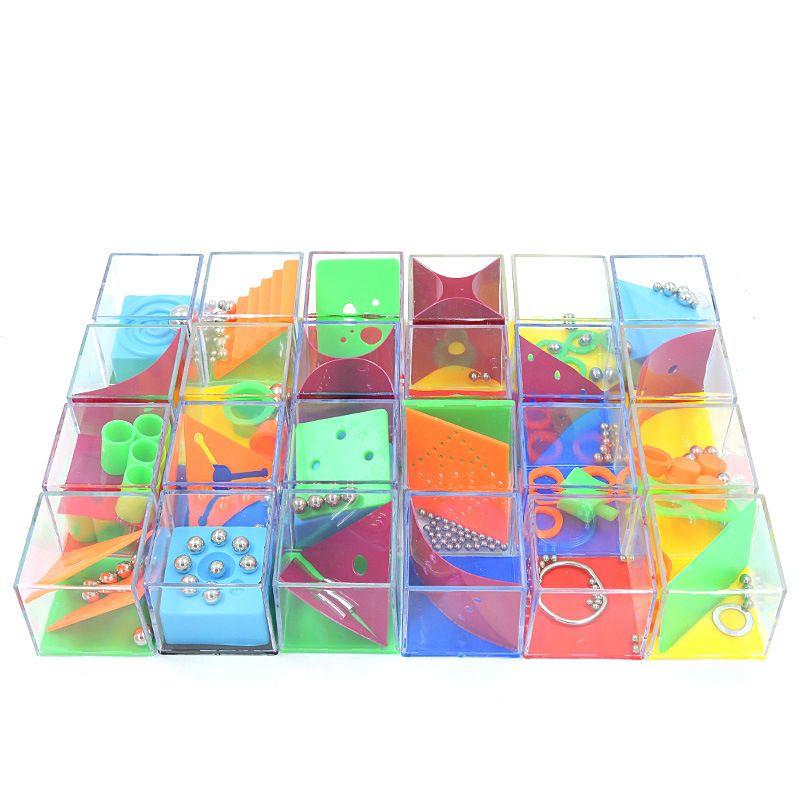 24 Mini cubes jeux de patience Casse-Têtes cadeaux kermesses tournois