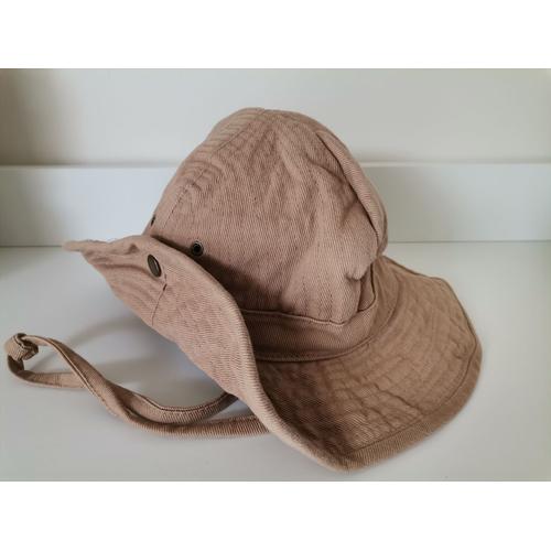 Chapeau De Brousse Beige Armée Française Guerres Indochine, Algérie