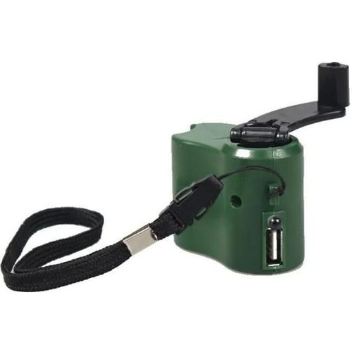 Green -Kit De Survie, Manivelle Usb, Manuel, Dynamo, Chargeur D39urgence Pour Mp4, Téléphone Portable, Tablette, Alimentation Élec