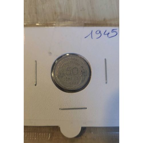 Monnaie 50 Centimes 1945