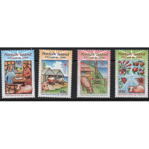 Ile Norfolk ( Australie ) Timbres Noël 1996