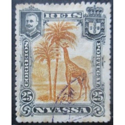 Nyassa N°32 Girafe Oblitéré