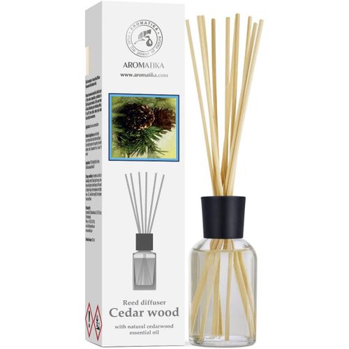 Diffuseur Parfum De Cèdre 100ml - Naturel Huile Essentielle - Fragrance Fraîche Et Durable Avec 10 Bâtons De Bambou Pour Aromathérapie - Spa - Accueil - Restaurant - Boutique